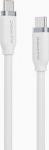 ALOGIC ELEMENTS SILICONE 5A/240W TIE, USB-C TO C MALE WHITE 2M