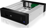 RaidSonic ICYBOX IB-129SSK-B IcyBox Mobile Rack for 3.5/2.5 SATA/SAS HDD, Black