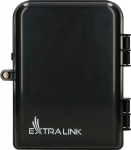 Extralink Eliza V2 Fiber Optic Closure, 16 Splices, Black, Mid-Span