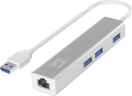 LevelOne Adapter USB3.0 -> Gb-LAN + USB3.0-Hub