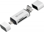 Sandberg Card Reader USB-C+USB+MicroUSB, Card Reader