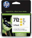 HP 712 3-pack (3ED79A) Ink Cartridge, Yellow