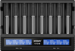 XTAR VC8 - USB Ladegeraet 8 slot universal LCD Display - Ladeger&auml;t - Lithium-ion (Li-Ion)