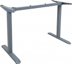 Table leg ERGO LIGHT with 1 motor, silver grey