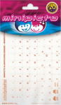 Keyboard sticker RUS symbols transparent/red