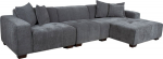 Corner sofa DAHLIA RC, grey