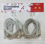 Kabel USB Logo USB-A - USB-A 3 m Czarny
