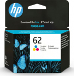 HP INK CARTRIDGE NO 62 C/M/Y, BLISTER