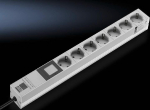 Rittal Socket Strip - Steckdosenleiste - Wechselstrom 230 V - Eingabe, Input power supply - output terminals: 7 (power CEE 7/3)