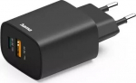 Hama Charger CHARGER 30W ENTRY LEVEL, 1X USB-C 1X USB-A, CZARNA