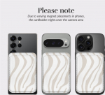 MIO Sandy Zebra Magsafe Case Compatible Card Holder, light brown