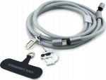 Kabel USB Karl Lagerfeld USB-C - USB-C 1.5 m Szary (KLCCUCNMSCKIG)