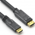 PureLink PureInstall | DisplayPort - HDMI | Max 3840x2160 60Hz 4:4:4 | Svart | 7.5m
