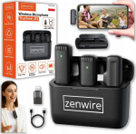Zenwire Wireless Tie Microphone USB-C Bluetooth Capacitive for Phone