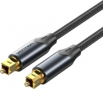 Vention optical audio cable, braided, 10 m, BLACK