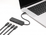 Delock Hub - 10 Gbps - 4 x USB-C - Desktop