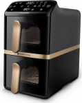Philips 4000 series Dual Stack Airfryer Vertical Basket 10L Double Stand-alone 2750 W Hot air fryer Black