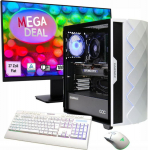 Hyrican GAMEMAX MegaDeal Diamond WT SET2702 7798 Ryzen 7 5700X 16GB 1TB SSD RTX 5060+ MSI PRO MP273A LED-Monitor, 69cm (27")+ Mouse & Tastatur - AMD Ryzen&trade; 7 5700X (32MB Cache - bis zu 4.6 GHz