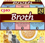 Inaba Foods INABA CAT CIAO BROTH CHICKEN,FISHSCA LLOP 24x40g