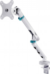 Digitus Ramię single desk clamp with mechanical spring 1x LCD max. 35" 10kg, VESA: 75x75, 100x100, White