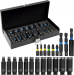 Hedootools HOGERT Tool Set SOCKET SET I IMPACT BITS 21el. 4 - 13mm