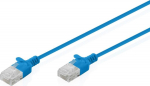 DIGITUS patch cable CAT 6 U-UTP Slim 0.3m Blau