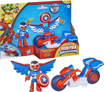 Hasbro Marvel: Iron Man And His Awesome Friends - Captain America:Sam Wilson Super Bike Vehicle (G2691)