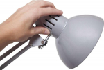 MAUL LED-MAULstudy clamp table lamp E27, silber