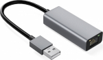 IBOX Adapter aluminum RJ45 USB-C 10/100/1000