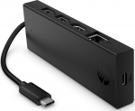 HP Portable USB-C 4K HDMI Hub - replicator - USB-C - USB-C, HDMI, DP - 1GbE - Smart Buy