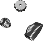 Ascher Racing Knob Kit Pro Steering Wheel Accessory, CNC Aluminium, Artura Ultimate/Pro - Silver
