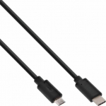 Cable USB InLine USB-C - microUSB 1 m Czarny (35741)