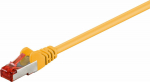 MicroConnect F/UTP CAT6 0.25m Yellow PVC, Outer Shield : Foil screening