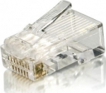 Equip Stecker Cat6 ungeschirmt RJ45 Premium 100Stk transp