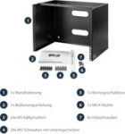 StarTech.com 8U WALL-MOUNT BRACKET,