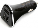 Platinet autolaadija + kaabel 3xUSB 5200mA, must (43721)