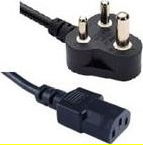 MicroConnect Power Cord 1.8m Type D - C13, India Type D to C13, Black