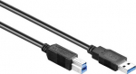 Alcasa Good Connections USB3.0 Kabel A-B schwarz 3m