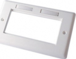 Lindy Double Gang Face Plate Accepts Four Modules