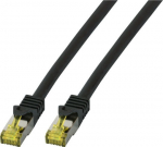 EFB Elektronik EFB RJ45 Patchk. S/FTP Cat.6A LSZH Cat.7 Rohk. 10.00m schwar