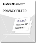 Qoltec Filter Privacy Filter GDPR do MacBook Pro TouchBar (2016-2018) | 15.5''