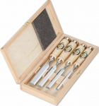 Kirschen Firmer Chisel Set 4pcs 1141 HK in wooden Box 1141000