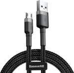 Kabel USB Baseus USB-A - microUSB 2 m Black and gray (CAMKLF-CG1)