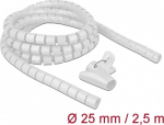 Delock Spiral Hose with Pull-in Tool 2.5 m x 25 mm white