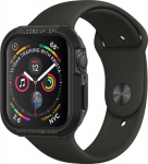 Kaitse&uuml;mbris Rugged Armor, Apple Watch Series 9 / 8 / 7 / SE (2024/2023/2022) / SE / 6 / 5 / 4 (45mm / 44mm), must, Spigen