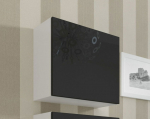 Cama MEBLE Cama Square cabinet VIGO 50/50/30 white/black gloss