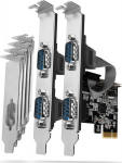 NET CARD PCIE 250KBPS 4PORT/SP&LP PCEA-S4N AXAGON