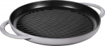 Staub grill pan induction round 30cm Graphite Grey