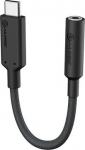 ALOGIC ELEMENTSPRO 10CM USB-C TO 3.5MM, AUDIO ADAPTER BLACK