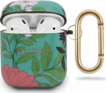 Guess GUESS GUACA2TPUBKFL01 AIRPODS 1/2 COVER GREEN/GREEN N.1 FLOWER COLLECTION standard